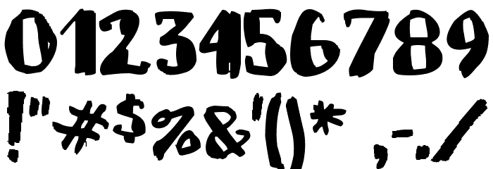 MarkyMarker Font OTHER CHARS