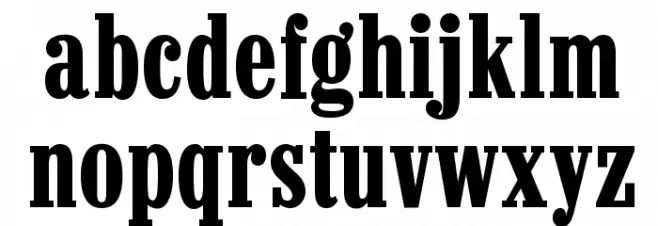 Marlboro Regular Schriftart Kleinbuchstaben