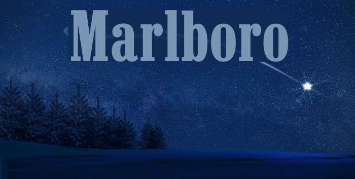 Marlboro Font examples