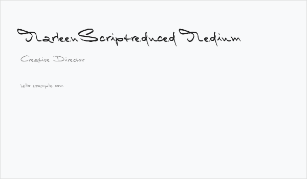 MarleenScriptreduced-Medium Business Card