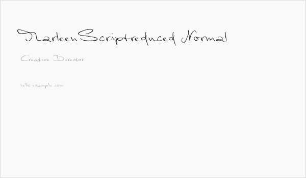 MarleenScriptreduced-Normal Business Card