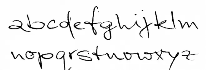 MarleenScriptreduced-Normal Font Litere mici