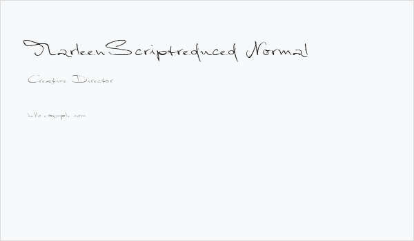 MarleenScriptreduced-Normal Business Card