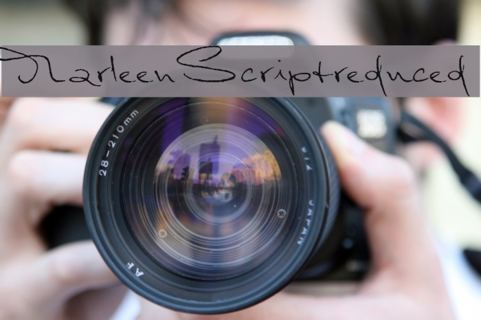 MarleenScriptreduced Font examples
