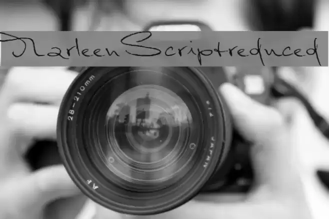 MarleenScriptreduced Font examples