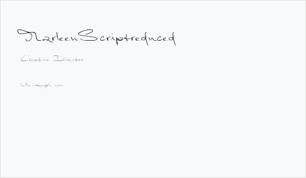 MarleenScriptreduced Business Card