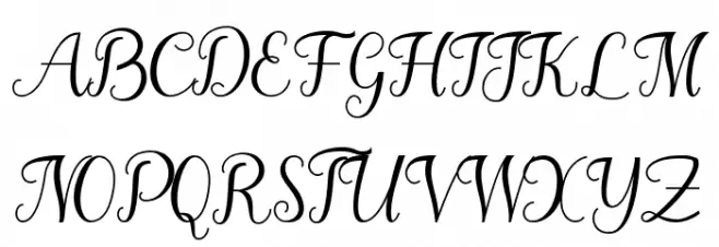 Marleigh Font UPPERCASE