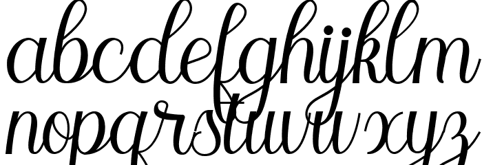 Marleigh Font LOWERCASE