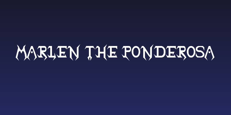 Marlen The Ponderosa Social Header