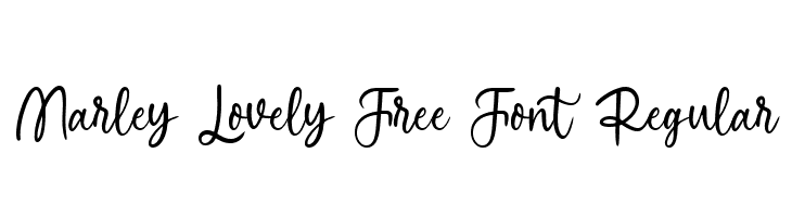 Marley Lovely Free Font Regular  免费字体下载