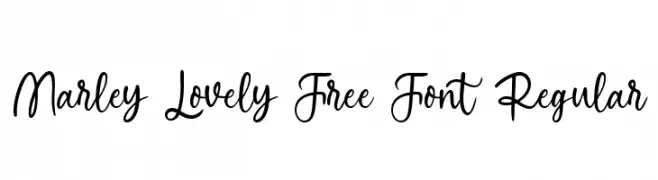 Marley Lovely Free Font Regular  नि: शुल्क फ़ॉन्ट्स डाउनलोड
