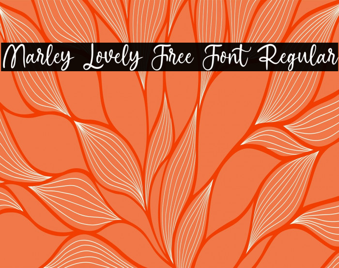 Marley Lovely Free Font Regular Example 1