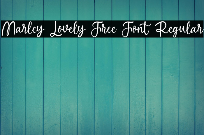 Marley Lovely Free Font Regular Example 3