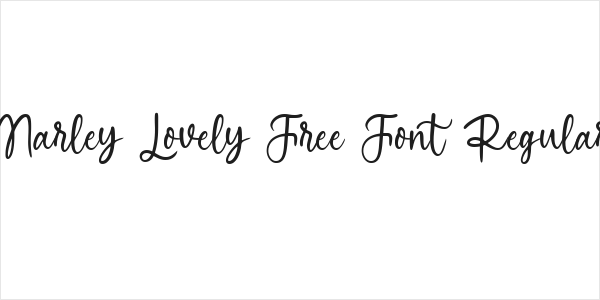 Marley Lovely Free Font Regular Logo