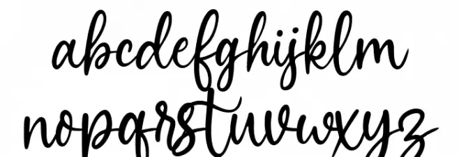 Marley Lovely Free Font Regular Schriftart Kleinbuchstaben