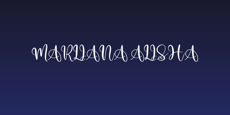Marliana Alisha Social Header