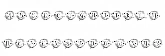 Marliana Monogram Fonte MAIÚSCULAS