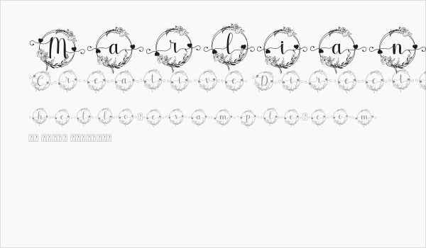 Marliana Monogram Business Card