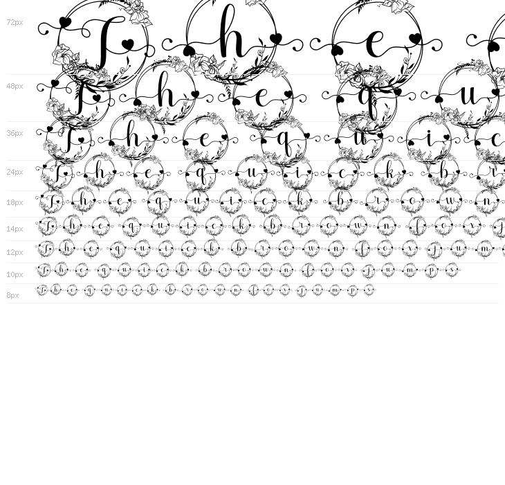 Marliana Monogram Waterfall