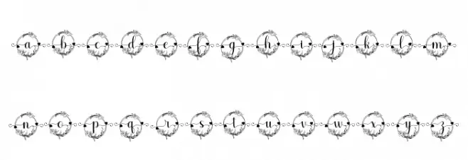 Marliana Monogram Fonte MINÚSCULAS