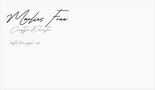 Marlies Free Business Card