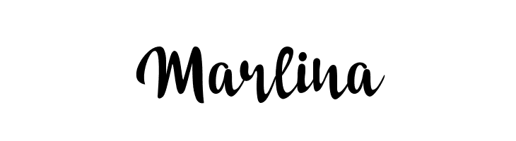 Marlina  フリーフォントのダウンロード