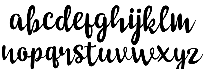 Marlina Font LOWERCASE
