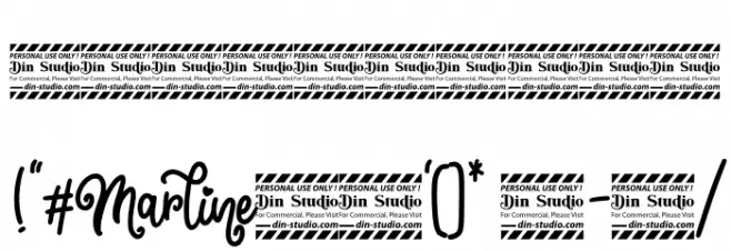 Marline Personal Use Font OTHER CHARS