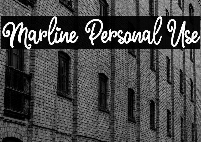 Marline Personal Use Example 3