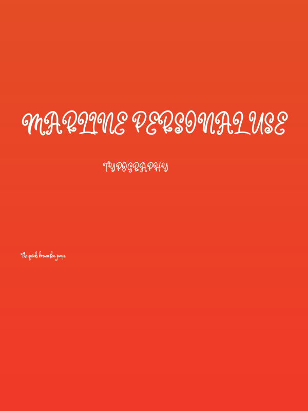 Marline Personal Use Poster