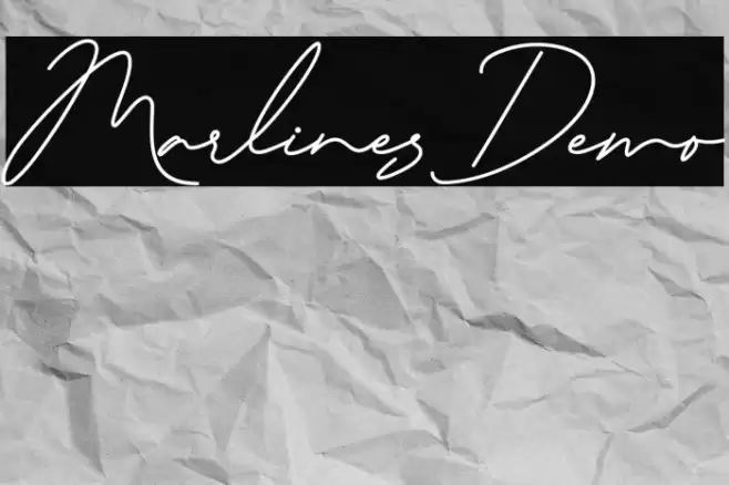 Marlines Demo 字体 examples