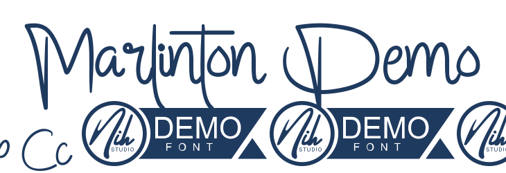 Marlinton Demo Font Preview