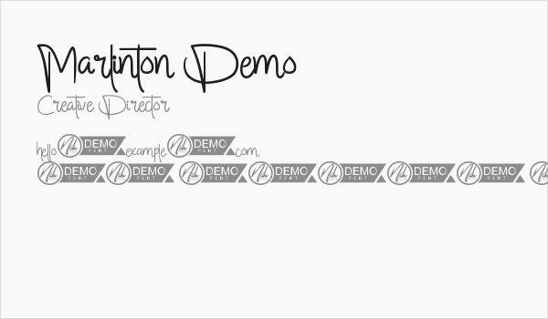 Marlinton Demo Business Card