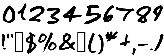 Marlon Regular フォント その他の文字