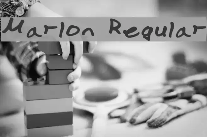 Marlon Regular フォント examples