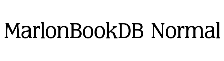 MarlonBookDB Normal Font