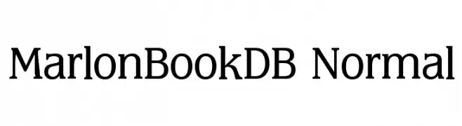 MarlonBookDB Normal  les polices de caractères gratuit tlcharger