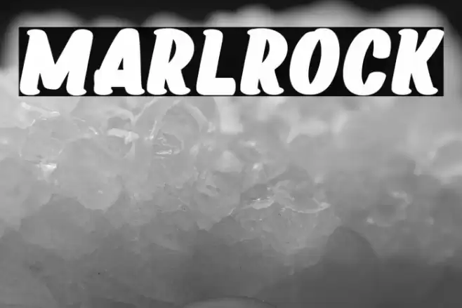 Marlrock Font examples