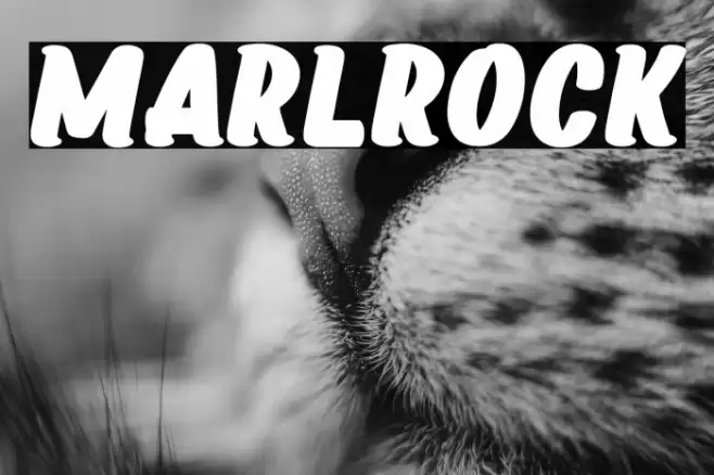 Marlrock Font examples