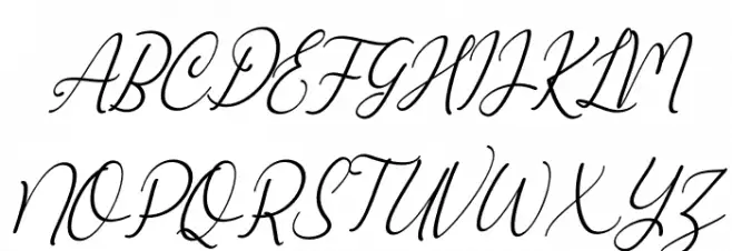 Marlyana Italic Шрифта ВЕРХНИЙ