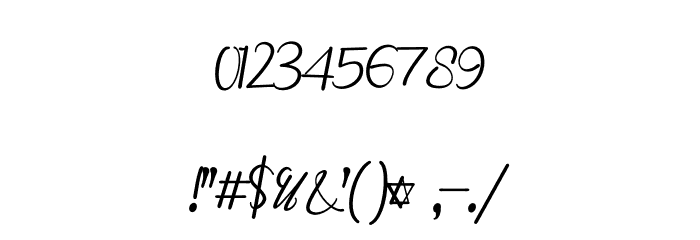 Marlyana Font OTHER CHARS