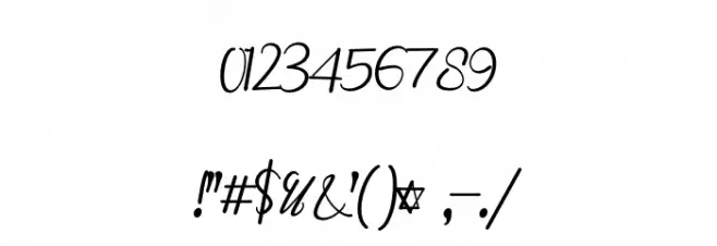 Marlyana Font OTHER CHARS