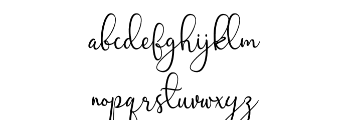 Marlyana Font LOWERCASE