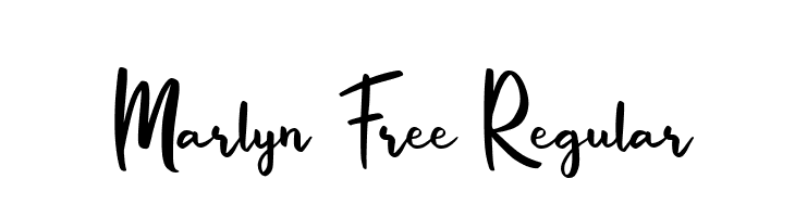 Marlyn Free Regular  Frei Schriftart Herunterladen