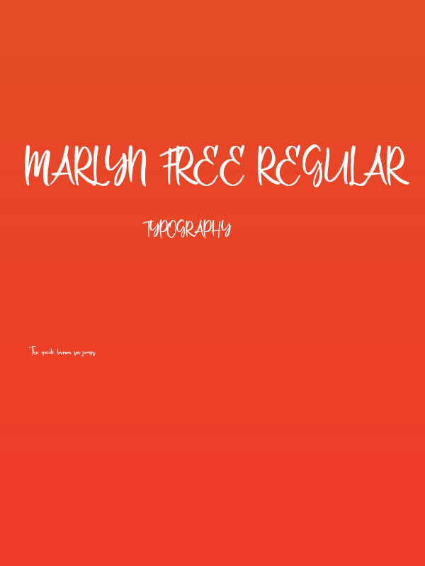 Marlyn Free Regular Poster