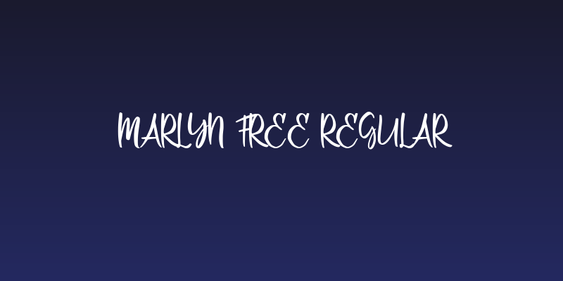 Marlyn Free Regular Social Header