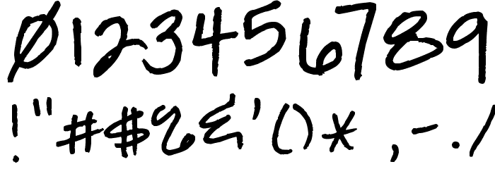Marmalade Toast Font OTHER CHARS