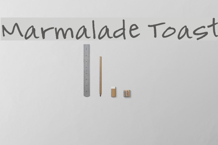 Marmalade Toast Font examples