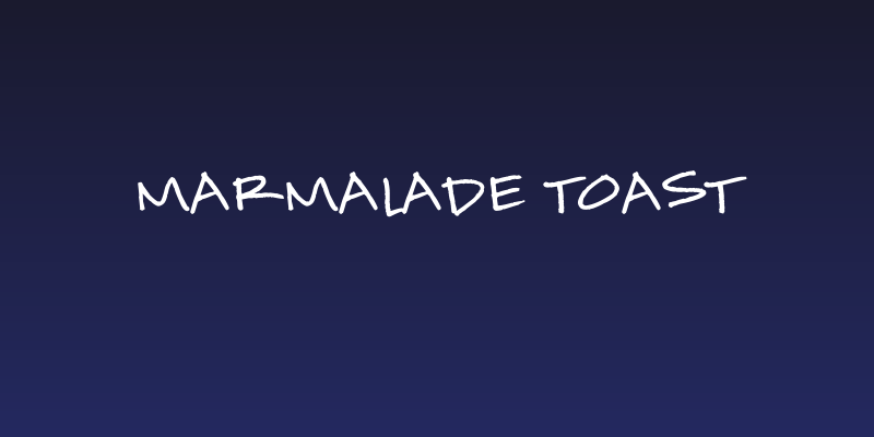 Marmalade Toast Social Header