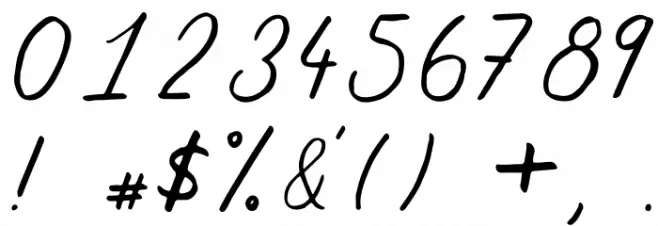 Marmalade Font OTHER CHARS